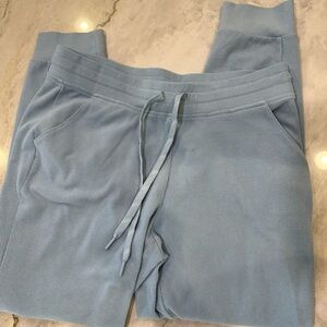 Marc New York Cozy Light Blue Ribbed Drawstring Joggers